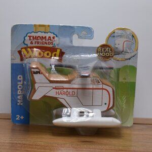 Harold - RARE Exposed Wood Thomas Railway Friends Wooden Trains New in Box 2017